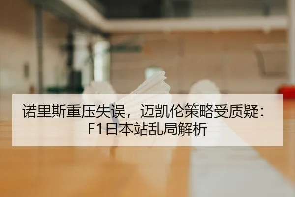 诺里斯重压失误，迈凯伦策略受质疑：F1日本站乱局解析
